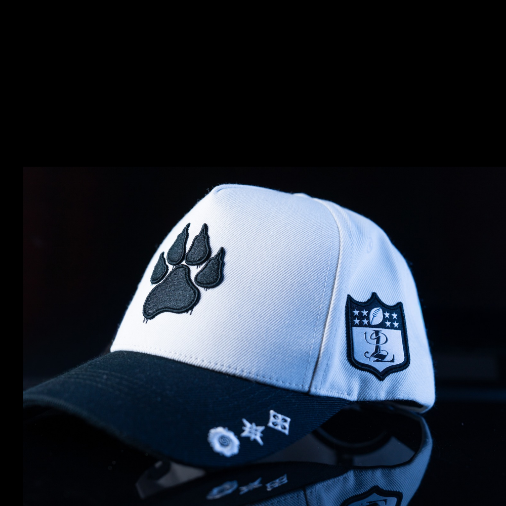 White & Blk 33 Snapback