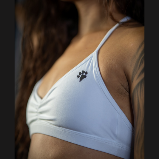 White Hot V-Cut Training Bra
