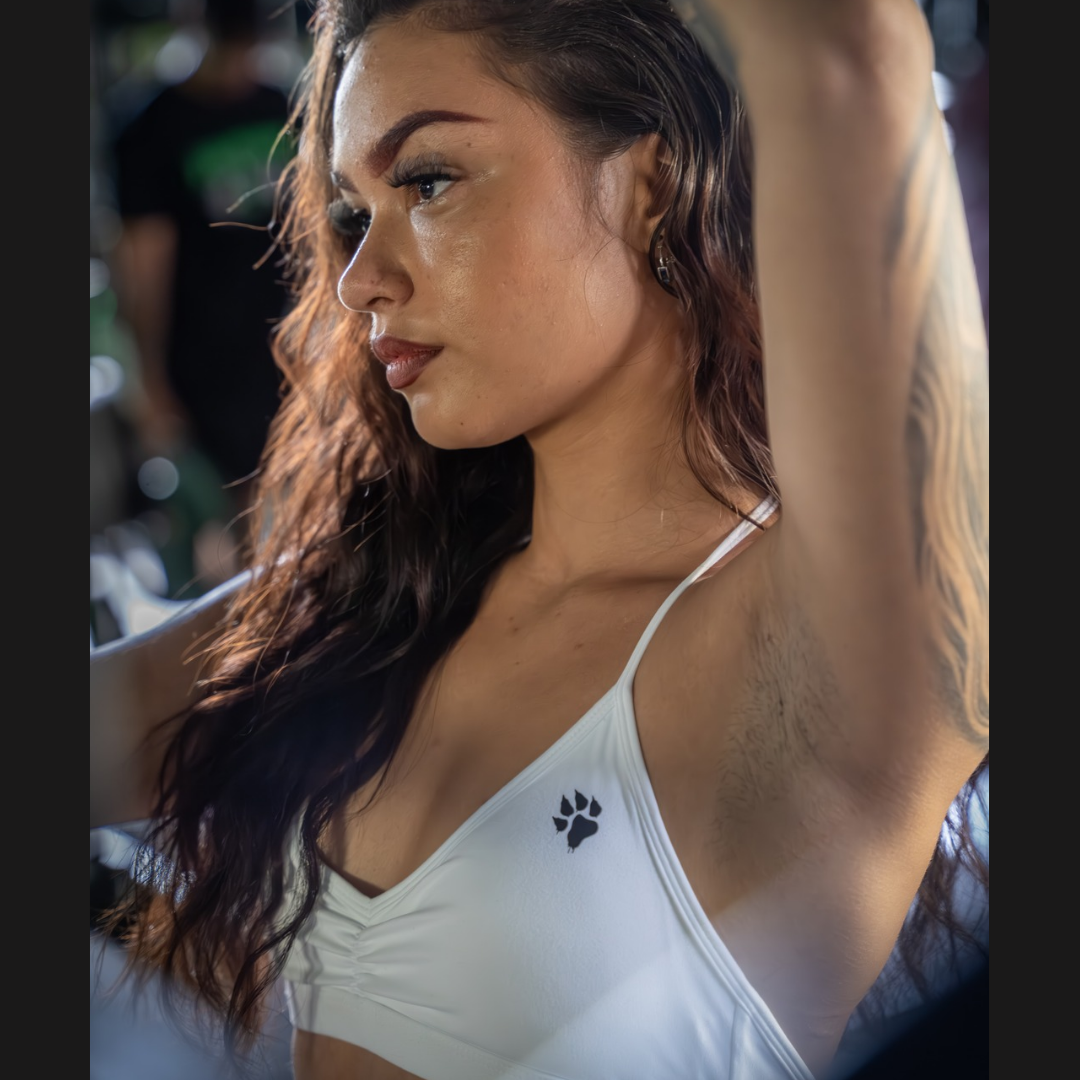 White Hot V-Cut Training Bra