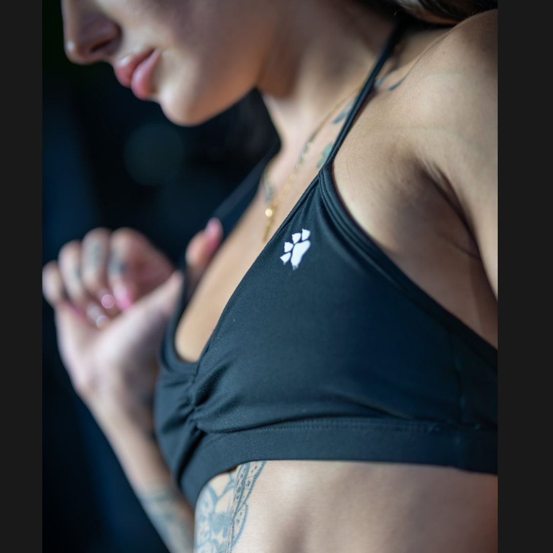 LUX Black V-Cut Training Bra